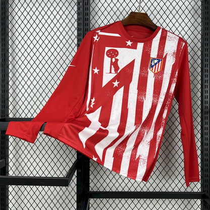 Atletico Madrid 2025-26 Pre-Match Long Sleeves Jersey