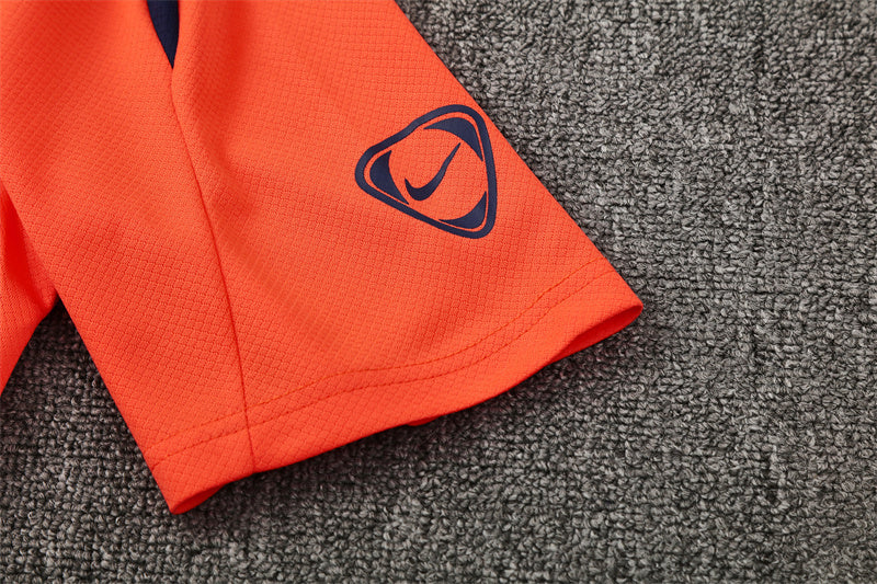 Kit Shirt + Shorts Barcelona Orange/Dark Blue 25/26