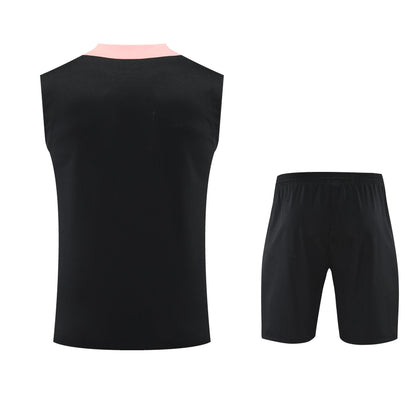 Kit Tank Top + Shorts Barcelona Black/Pink Training 25/26
