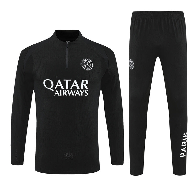 Paris Black Tracksuit Half-Zip 25/26 - CalcioVivo