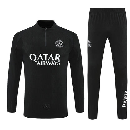 Paris Black Tracksuit Half-Zip 25/26 - CalcioVivo