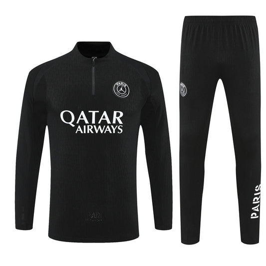 Paris Black Tracksuit Half-Zip 25/26 - CalcioVivo