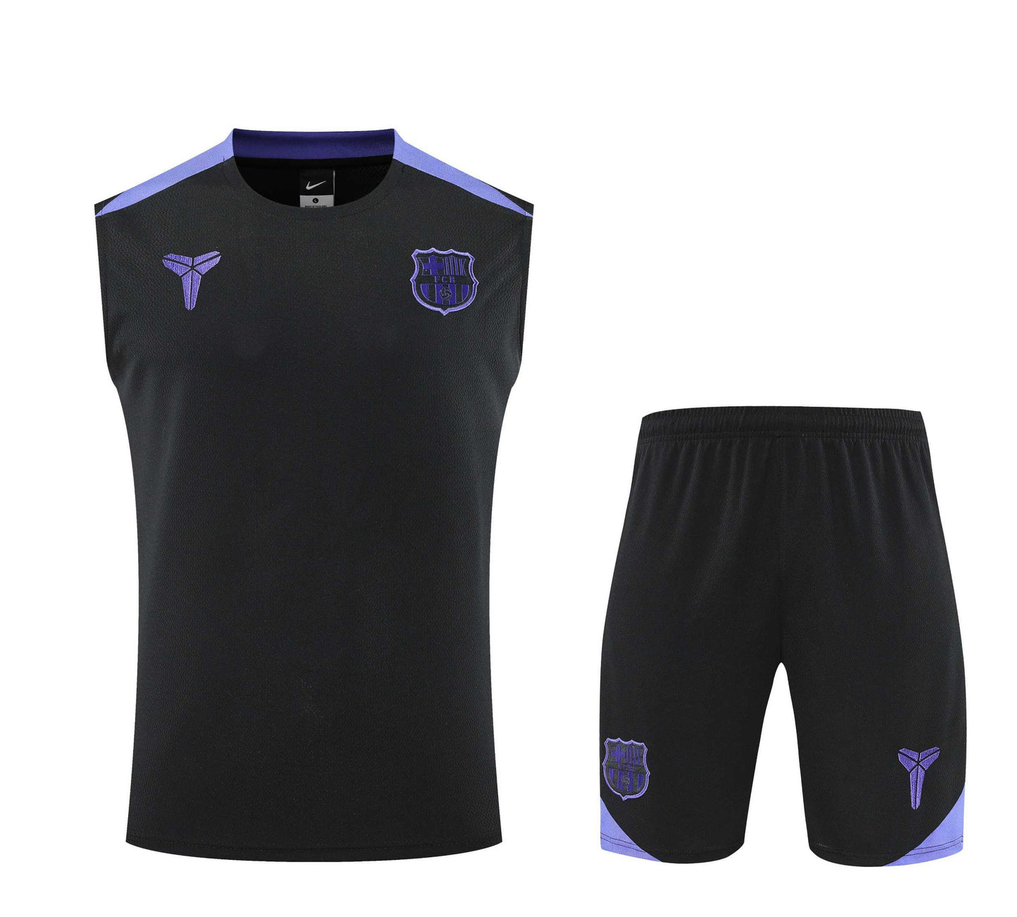 Kit Tank Top + Shorts Real Madrid Training Black/Purple 25/26