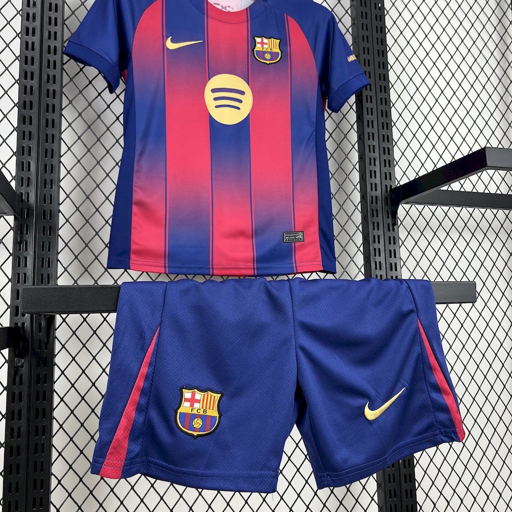 Barcelona Home 25/26 Kit Kids