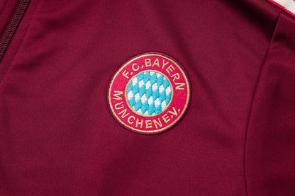 Bayern Munich Red Tracksuit Full-Zip 25/26