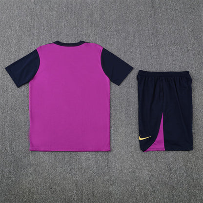 Kit Shirt + Shorts Barcelona Magenta/Dark Blue Training 25/26