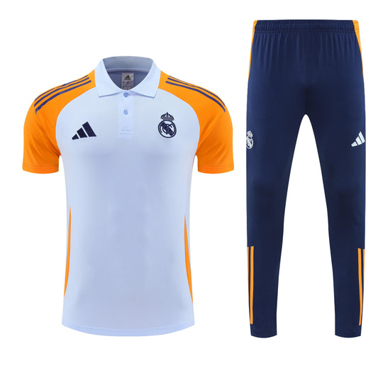 Kit Polo + Pants Real Madrid White/Blue II 25/26