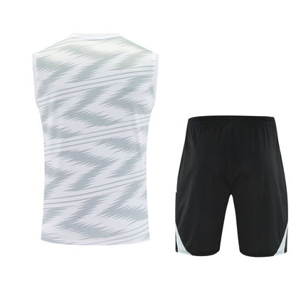 Kit Tank Top + Shorts Real Madrid Training White 25/26