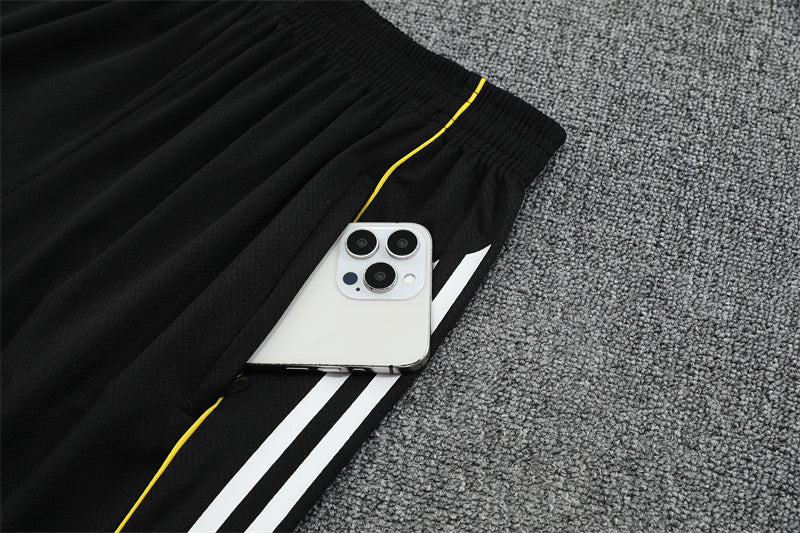 Real Madrid Black Training Shirt + Shorts Kit 25/26