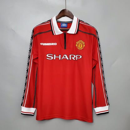 Manchester United Home Jersey 98/00 Retro Long Sleeve