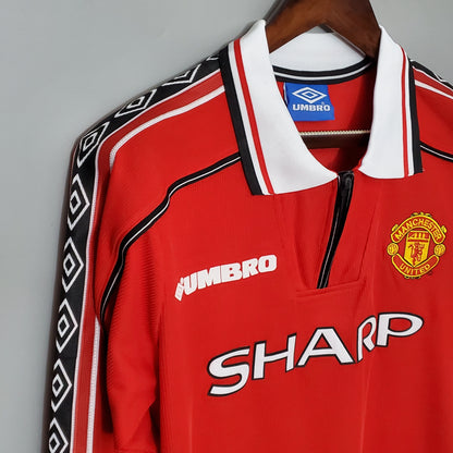 Manchester United Home Jersey 98/00 Retro Long Sleeve