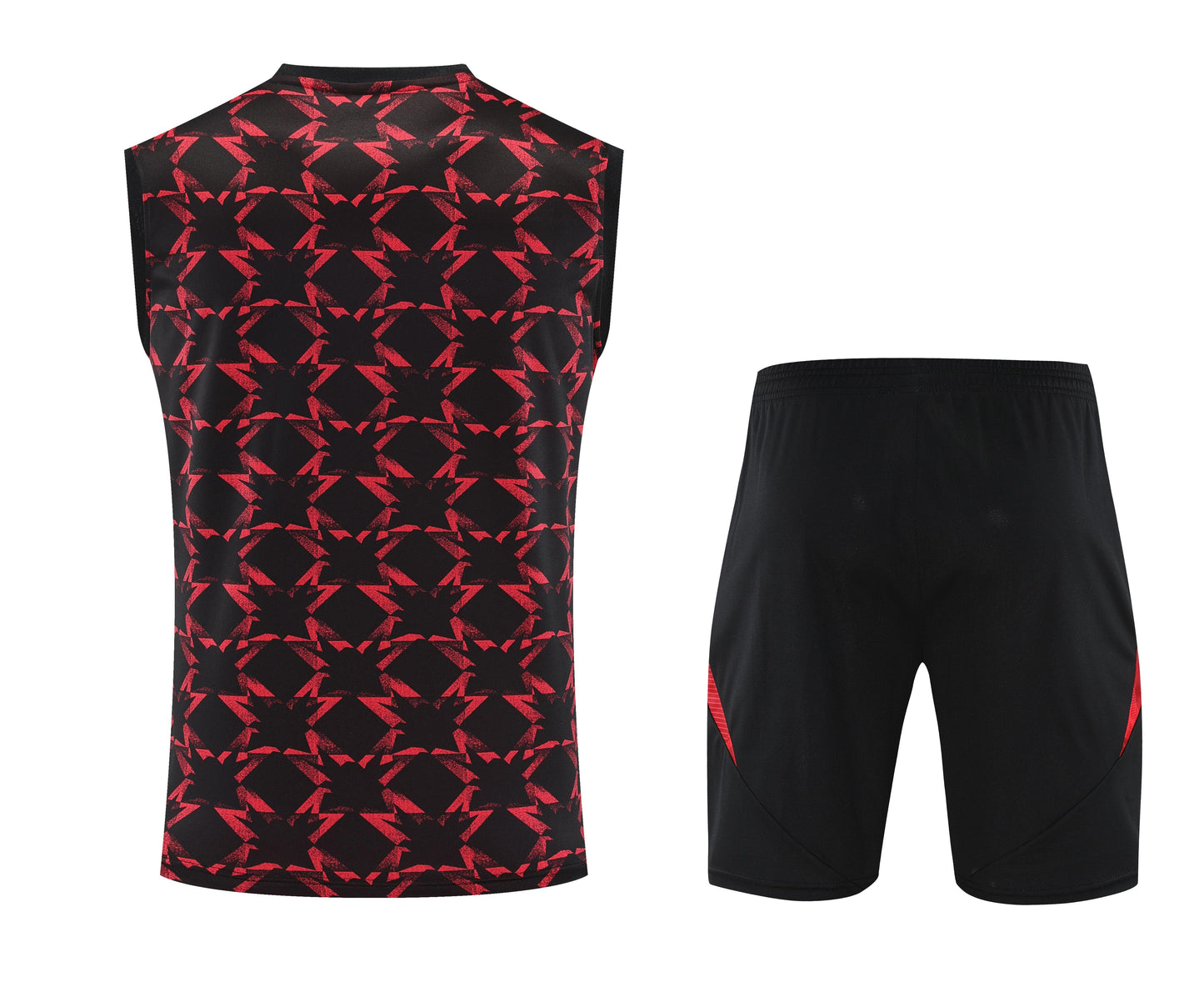 Manchester United Black/Red Training Tank Top + Shorts Kit 25/26