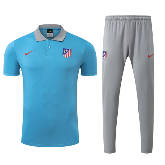 Kit Polo + Pants Atlético Madrid Blue/Grey 25/26