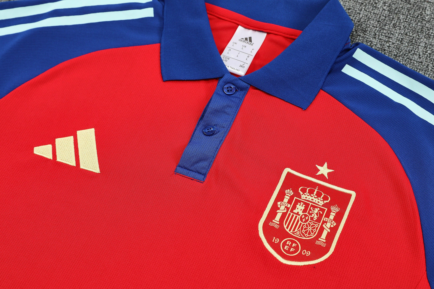 Kit Polo + Pants Spain Red/Blue 25/26