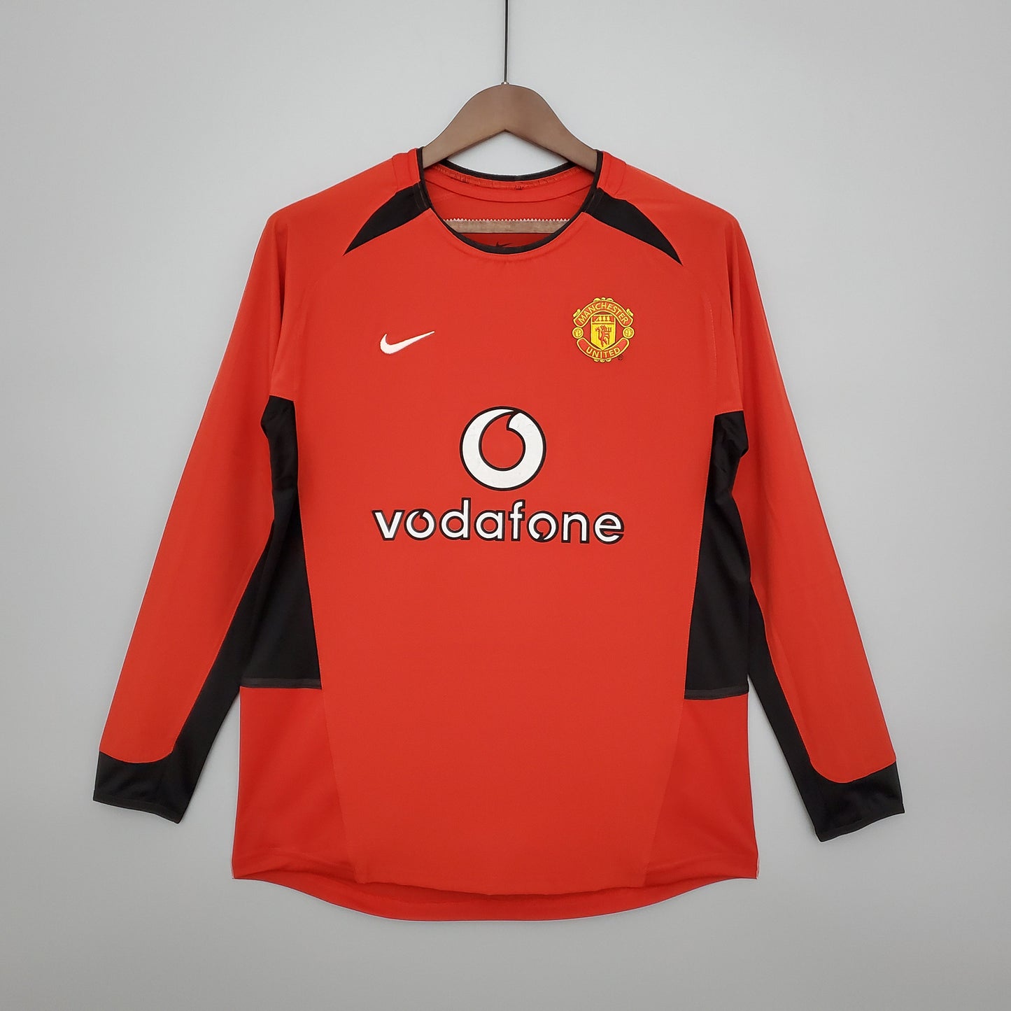 Manchester United Home Jersey 02/04 Retro Long Sleeve