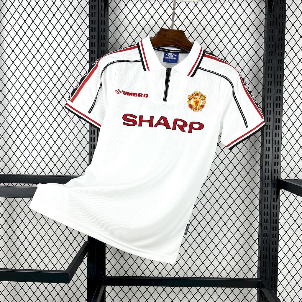 Manchester United 1998-99 White Retro Jersey