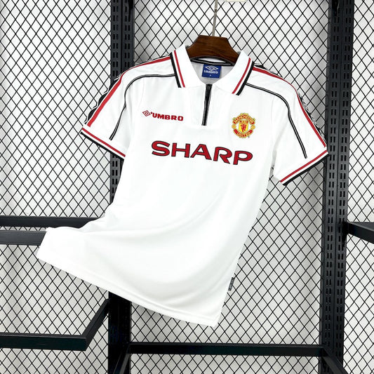 Manchester United 1998-99 White Retro Jersey