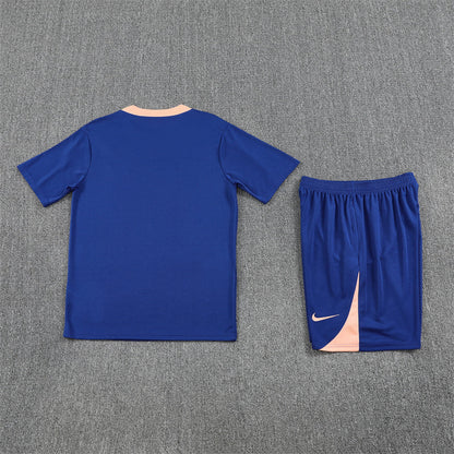 Kit Shirt + Shorts France Blue Training 25/26