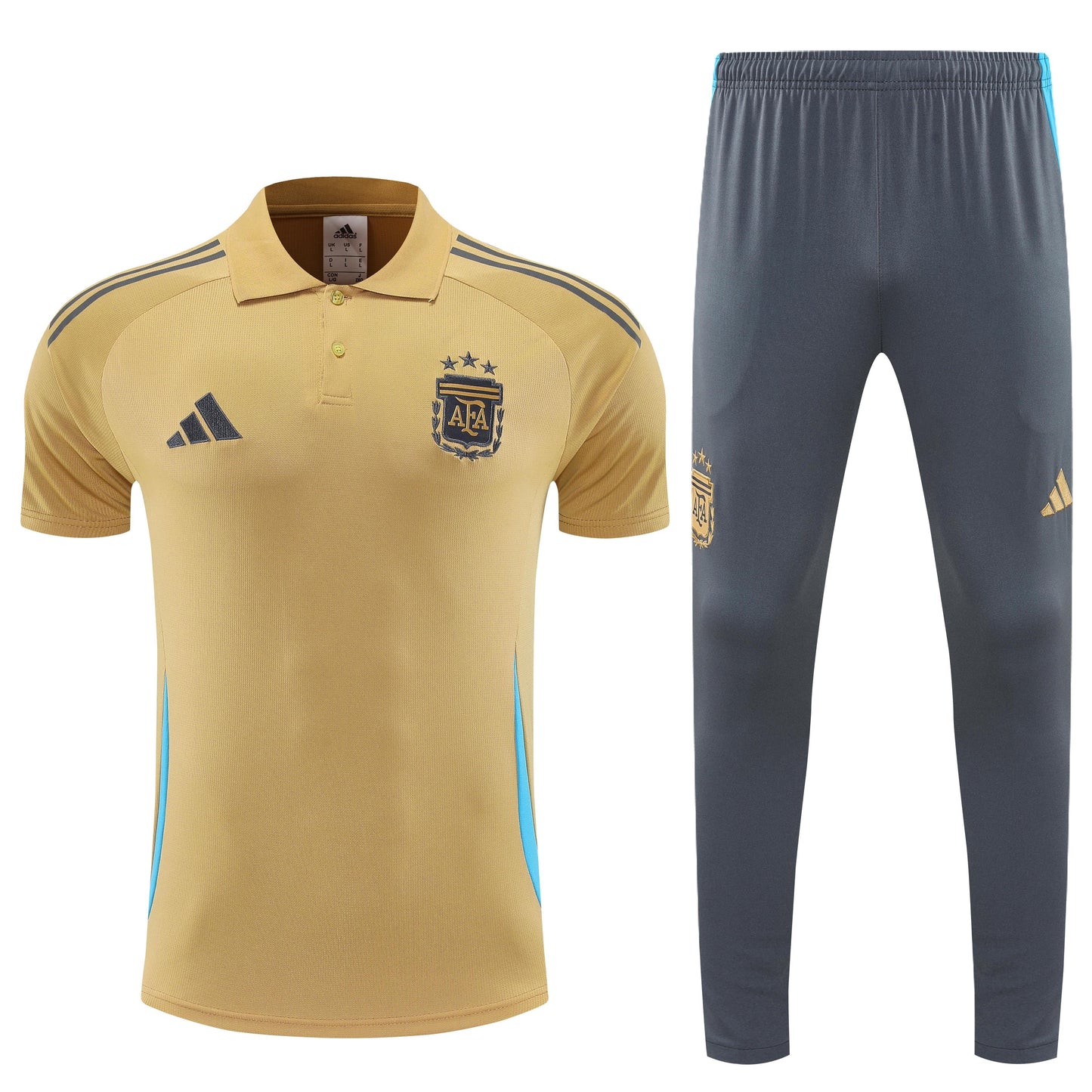 Kit Polo + Pants Argentina Gold/Gray 25/26