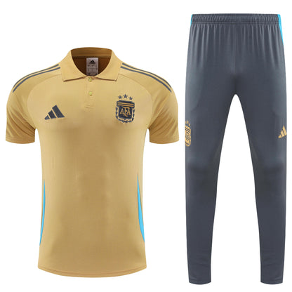 Kit Polo + Pants Argentina Gold/Gray 25/26