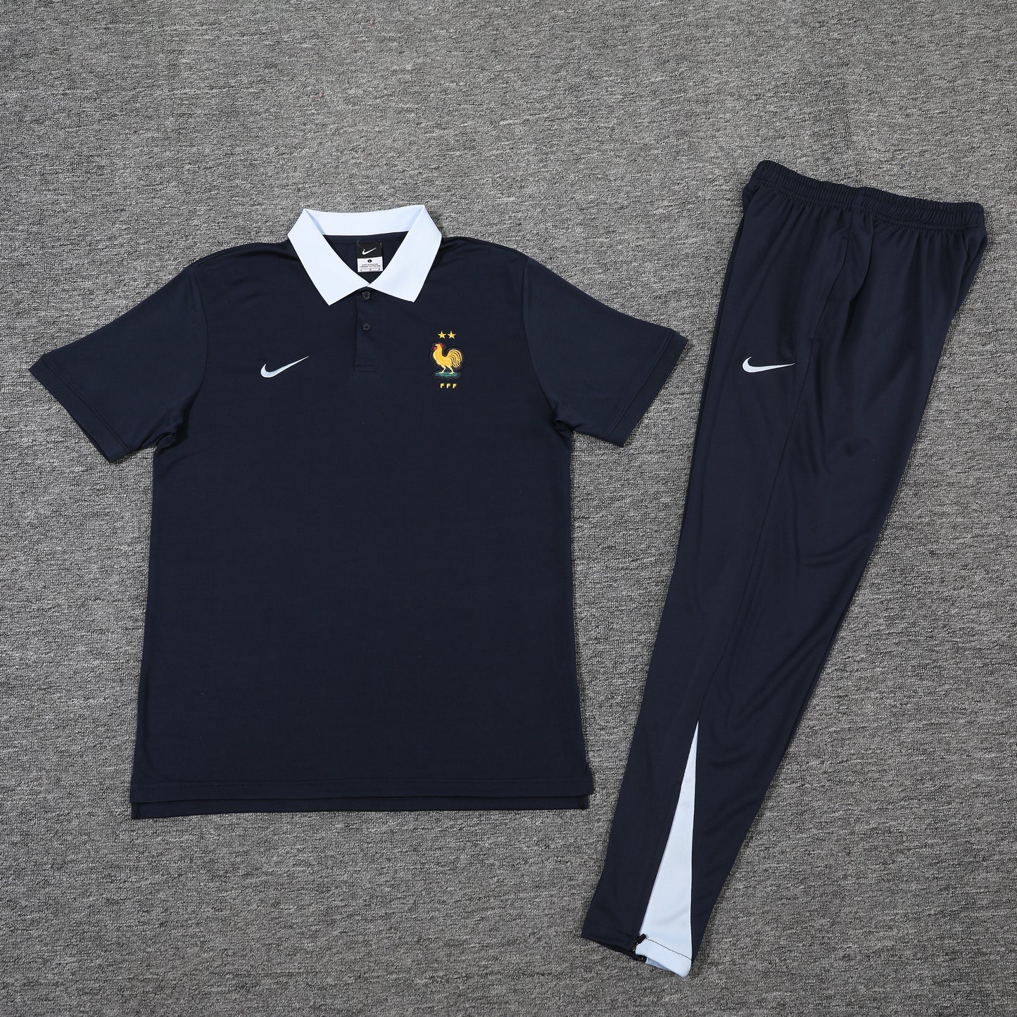Kit Polo + Pants France Dark Blue 25/26