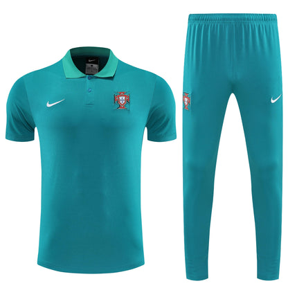 Kit Polo + Pants Portugal Green 25/26