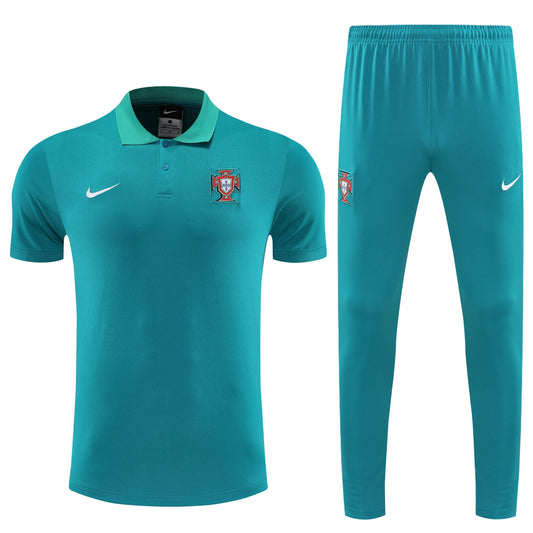 Kit Polo + Pants Portugal Green 25/26