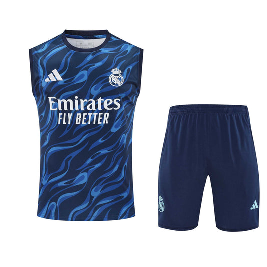 Kit Tank Top + Shorts Real Madrid Training Blue 25/26