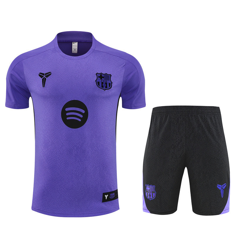 Kit Shirt + Shorts Barcelona x Black Mamba Purple/Black 25/26