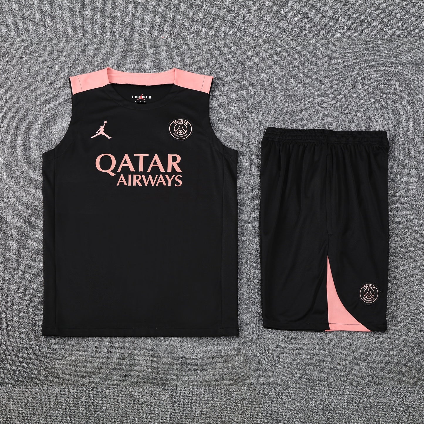 Kit Tank Top + Shorts Barcelona Black/Pink Training 25/26
