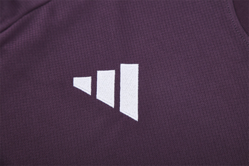 Kit Shirt + Shorts Manchester United Dark Magenta/Black Training 25/26