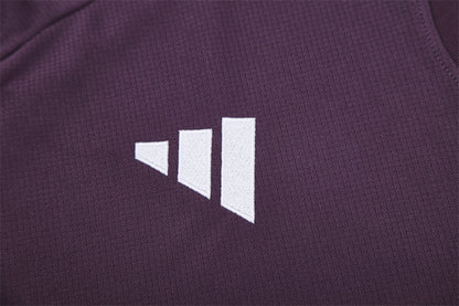 Kit Shirt + Shorts Manchester United Dark Magenta/Black Training 25/26