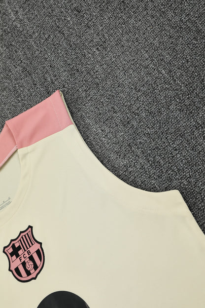 Kit Tank Top + Shorts Barcelona Cream/Dark Blue 25/26