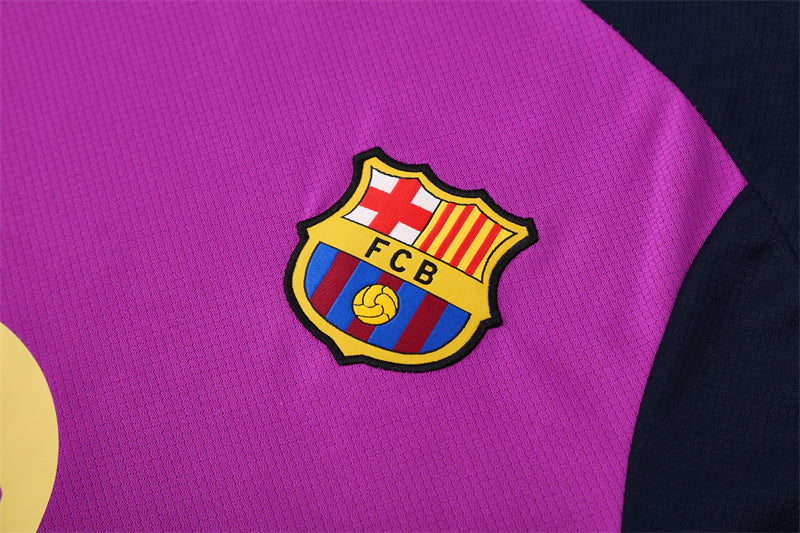 Kit Shirt + Shorts Barcelona Magenta/Dark Blue Training 25/26