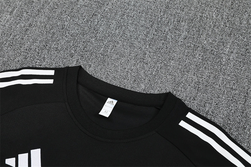 Real Madrid Black Training Shirt + Shorts Kit 25/26