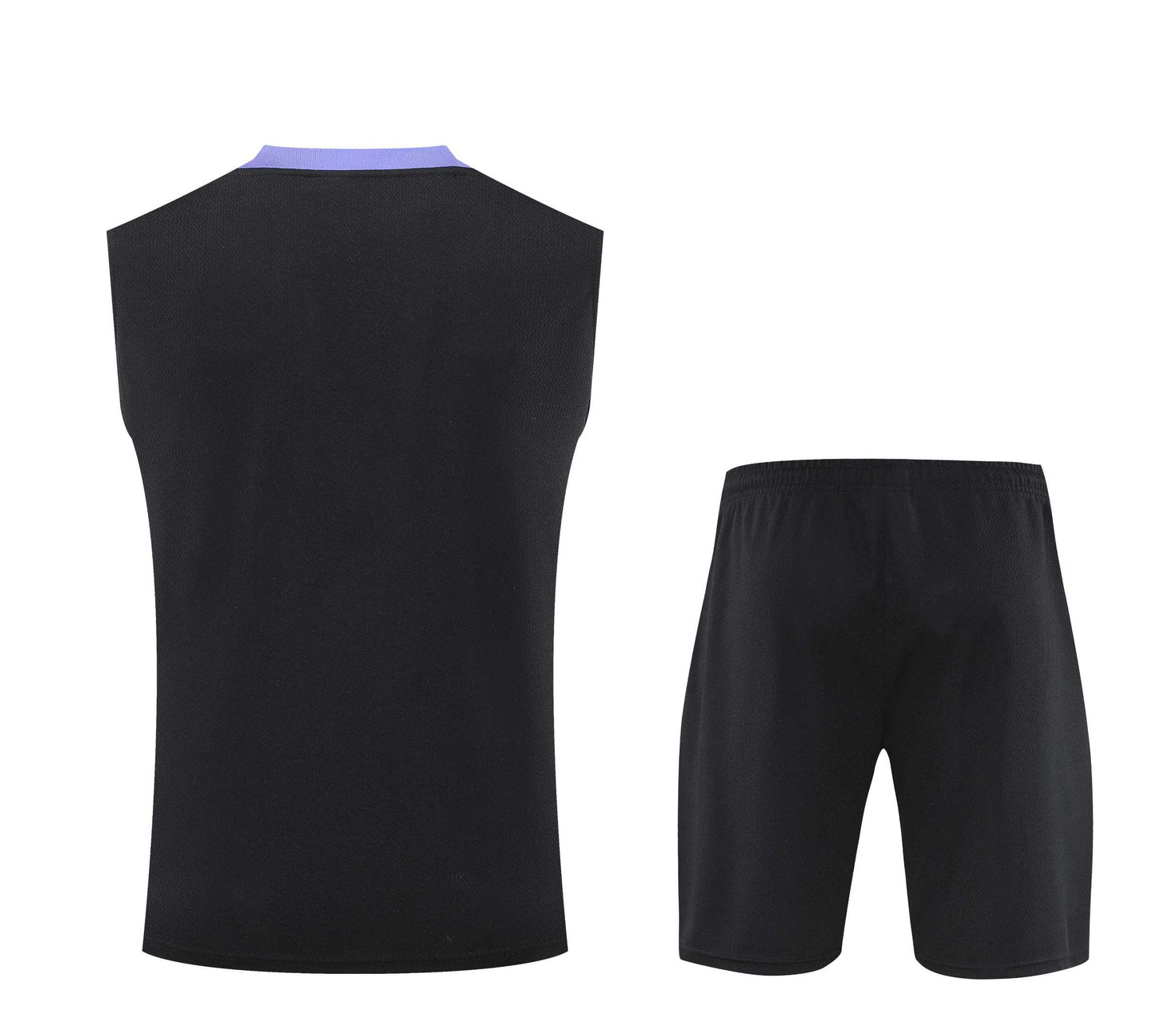 Kit Tank Top + Shorts Real Madrid Training Black/Purple 25/26