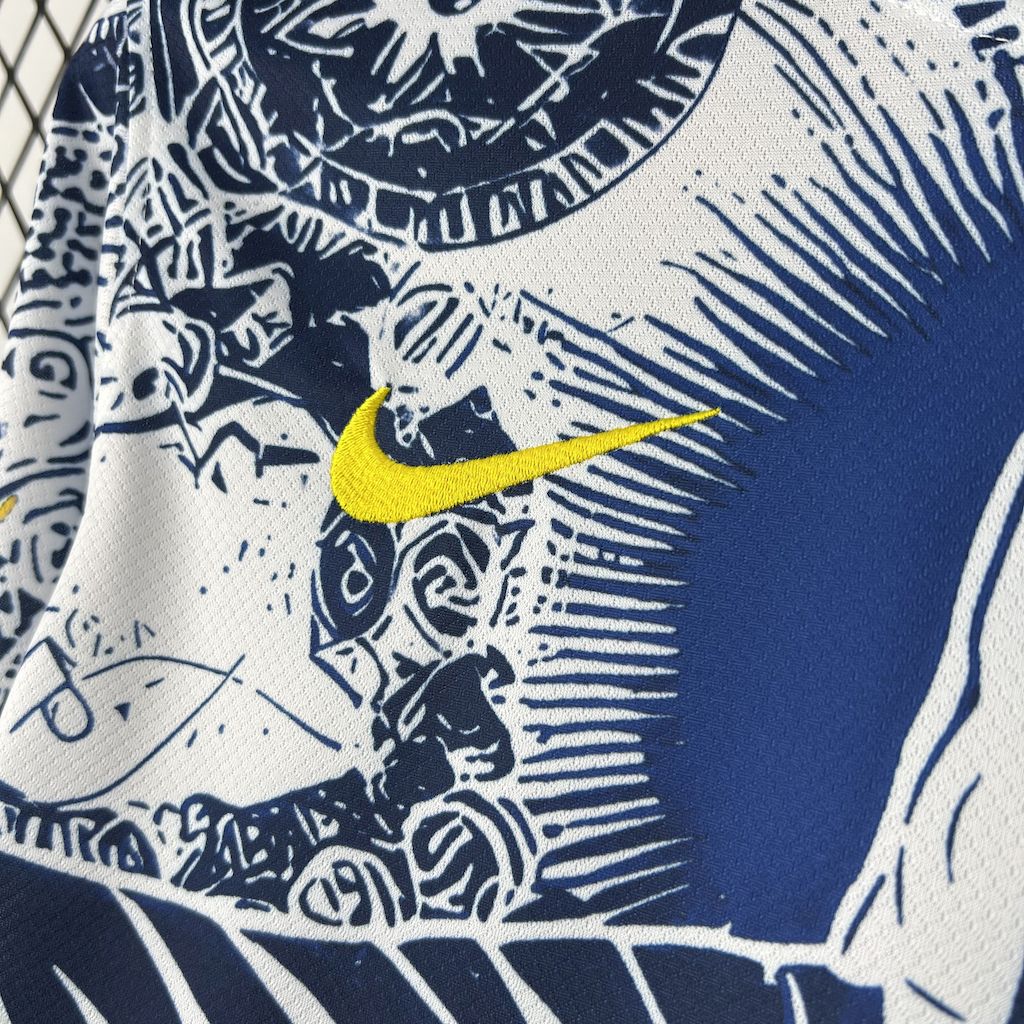 Brazil Christ the Redeemer Special Edition 3 Blue and White Jersey 2025