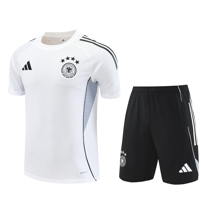 Kit Shirt + Shorts Germany White/Black Training 25/26