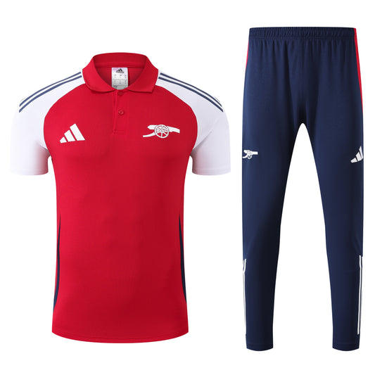 Kit Polo + Pants Arsenal Red/Blue 25/26