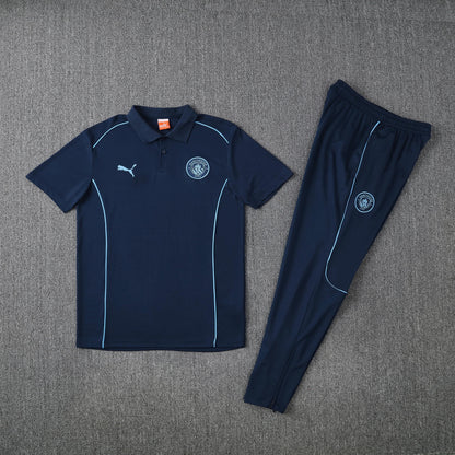 Kit Polo + Pants Manchester City Dark Blue 25/26