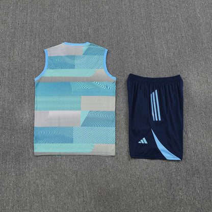 Kit Tank Top + Shorts Real Madrid Training Blue 25/26
