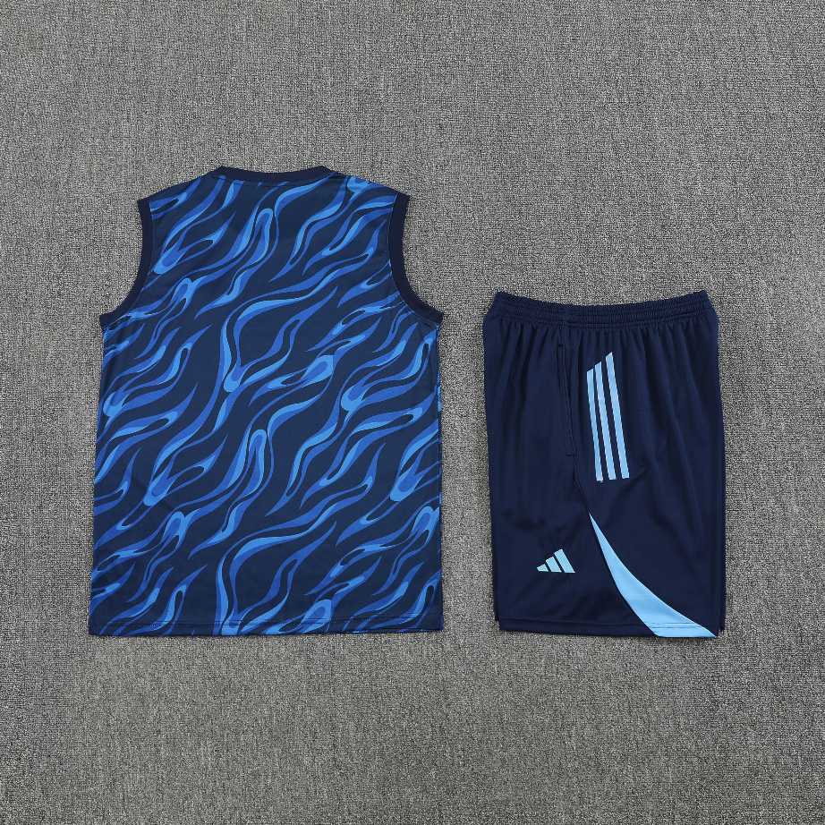 Kit Tank Top + Shorts Real Madrid Training Blue 25/26