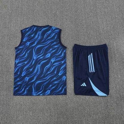 Kit Tank Top + Shorts Real Madrid Training Blue 25/26