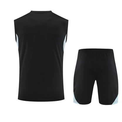 Kit Tank Top + Shorts Real Madrid Training Black 25/26