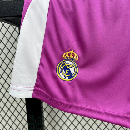 Real Madrid 2025-26 Purple Goalkeeper Kids Kit