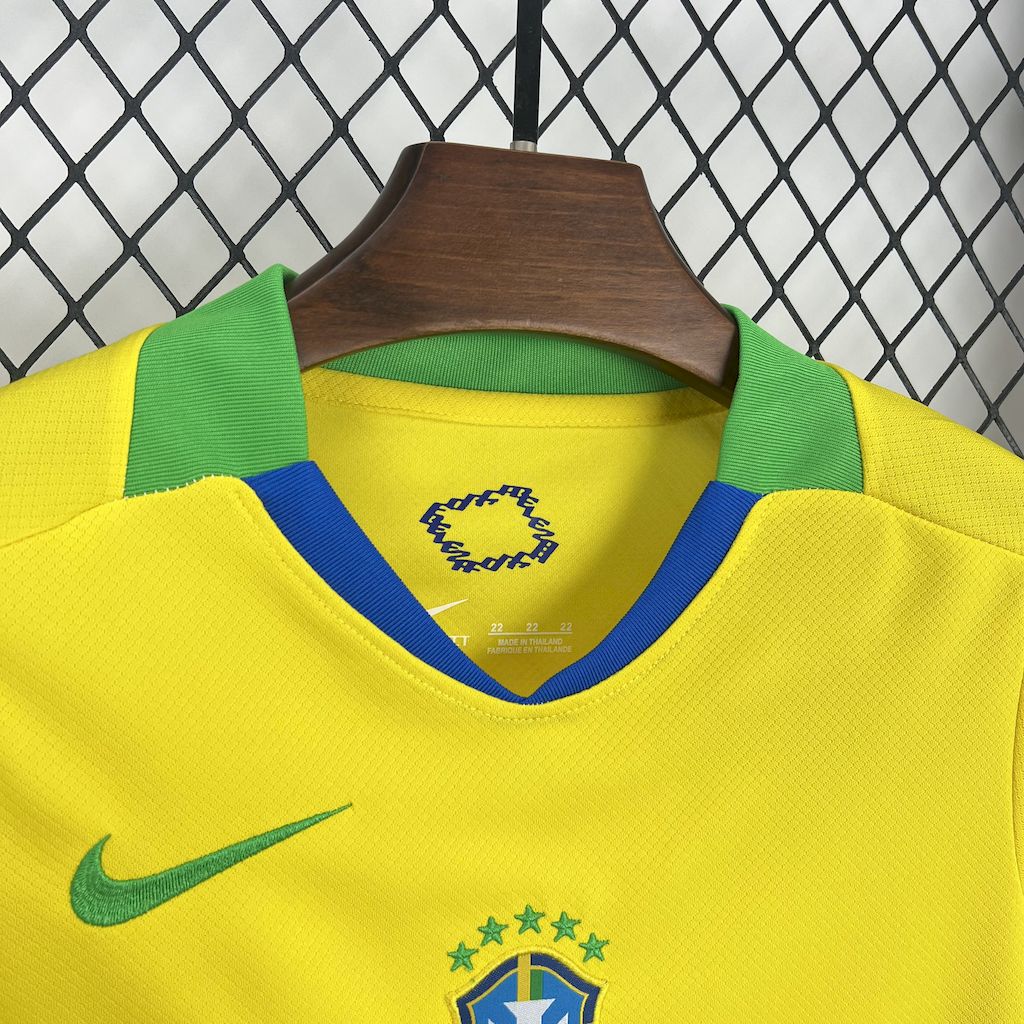 Brazil Home 2025 Kit Kids (Women's Team)