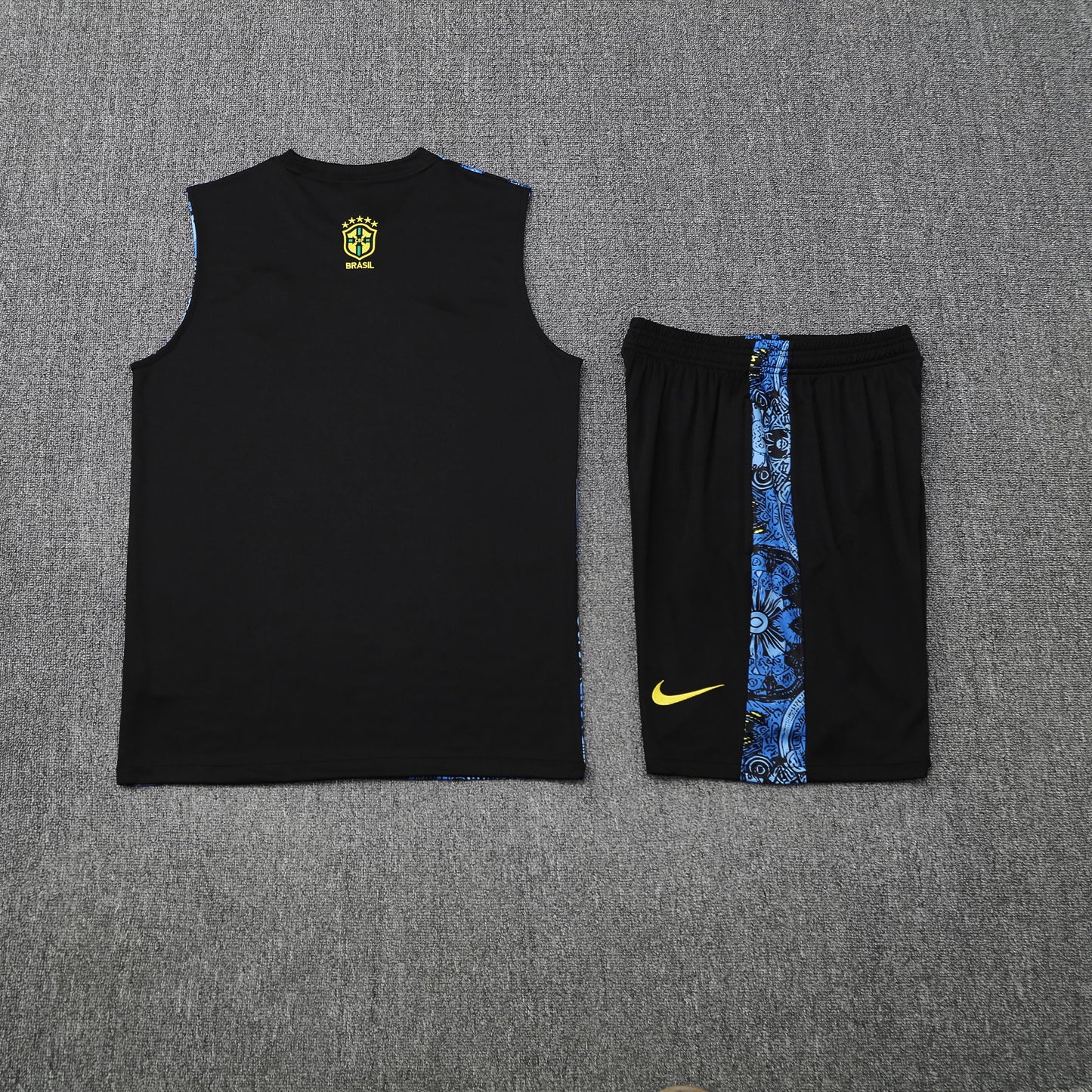 Kit Tank Top + Shorts Brazil Christ the Redeemer Blue Training 25/26