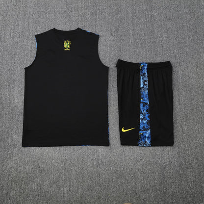 Kit Tank Top + Shorts Brazil Christ the Redeemer Blue Training 25/26