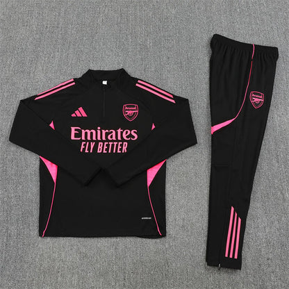 Arsenal Black/Pink Tracksuit 25/26