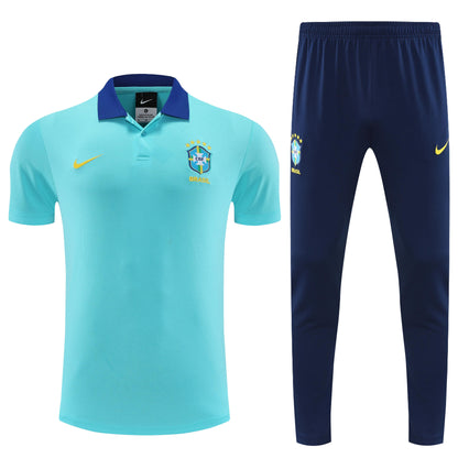 Kit Polo + Pants Brazil White/Dark Blue 25/26